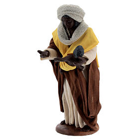 Mulher africana com bebé para presépio napolitano com figuras de altura média 13 cm