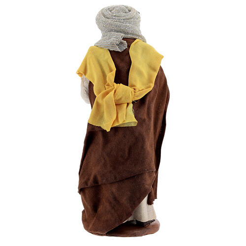 Moor woman with newborn Neapolitan nativity 13 cm 4