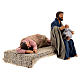 Holy Family sleeping Mary figurine, 13 cm Neapolitan nativity s6