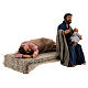 Holy Family sleeping Mary scene 13 cm Neapolitan nativity s4