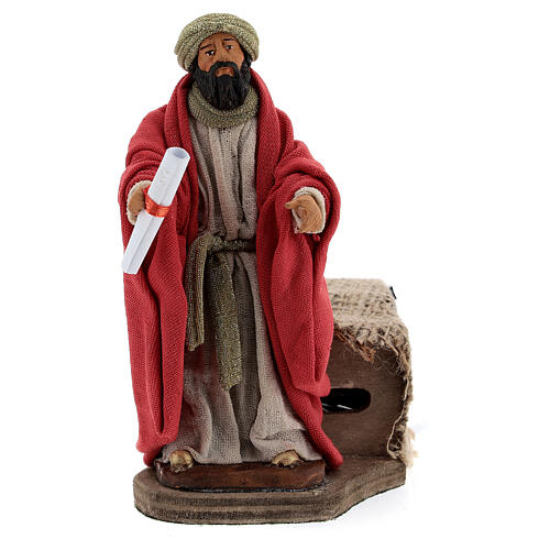 Animated King Herod statue, 12 cm Neapolitan nativity 1