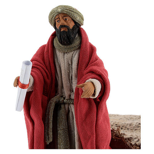 Animated King Herod statue, 12 cm Neapolitan nativity 2