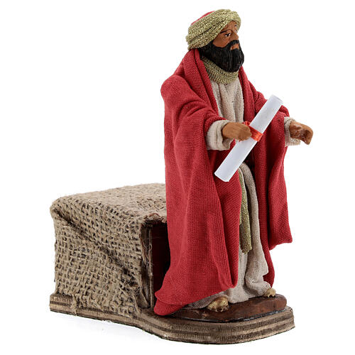 Animated King Herod statue, 12 cm Neapolitan nativity 4