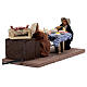 Animated dinner table scene 10 cm Neapolitan nativity s6