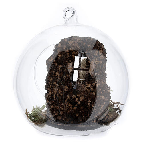 Weihnachtsgeschichte Glaskugel neapolitanische Krippe, 10 cm 4