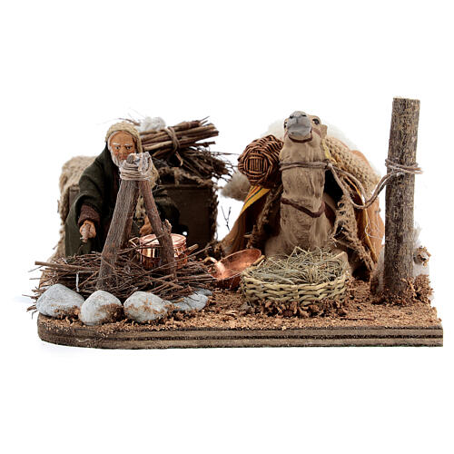 Camel rider Neapolitan Nativity scene 10 cm 1