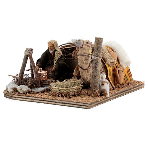 Camel rider Neapolitan Nativity scene 10 cm 3
