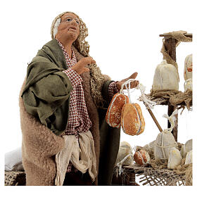 Sprzedawca serów, ruchoma figurka do szopki neapolitańskiej 14 cm