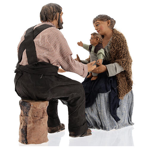 Family scene Neapolitan Nativity scene 30 cm 5