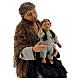 Cena família para presépio napolitano com figuras de altura média 30 cm s2