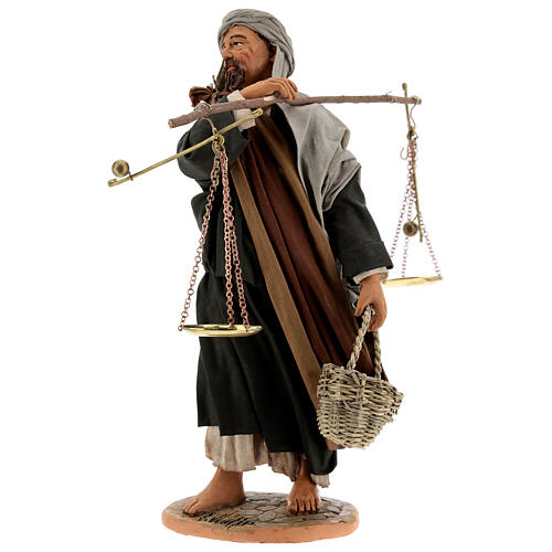 Pastor con balanza belén Nápoles 30 cm 3