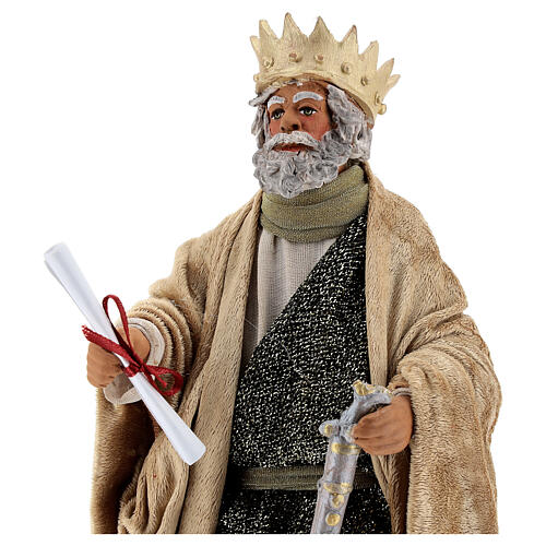 King Herod animated statue, 24 cm Naples nativity 2