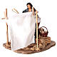 Woman with laundry Neapolitan Nativity scene 14 cm s1