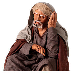 Man resting for Neapolitan Nativity Scene with 30 cm characters