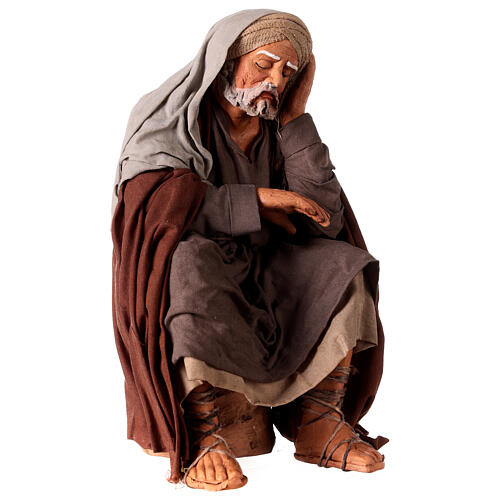 Man resting for Neapolitan Nativity Scene with 30 cm characters 4