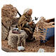 Man repairing boat, animated Neapolitan nativity 10 cm s2