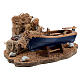 Man repairing boat, animated Neapolitan nativity 10 cm s5