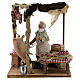Butcher with shop animated Naples nativity 12 cm s1