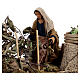 Woman collecting grapes, animated Naples nativity 12 cm s2