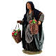 Donna con mele presepe napoletano 24 cm s3