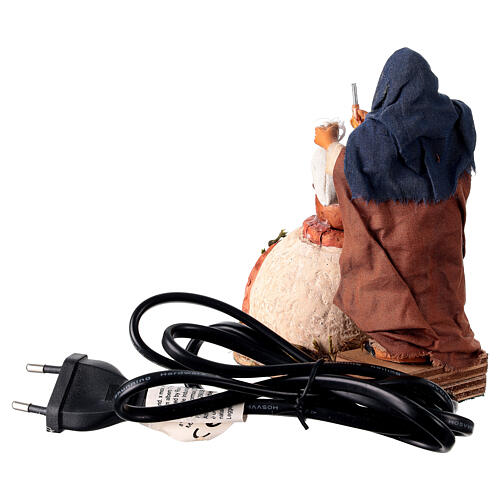 Kobieta gotująca, szopka neapolitańska 12 cm 4