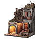Terrace with stable 50x30x40 cm Neapolitan Nativity scene 12 cm s2