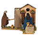 Moving couple at the fountain Neapolitan nativity 12 cm s2
