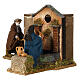 Moving couple at the fountain Neapolitan nativity 12 cm s3