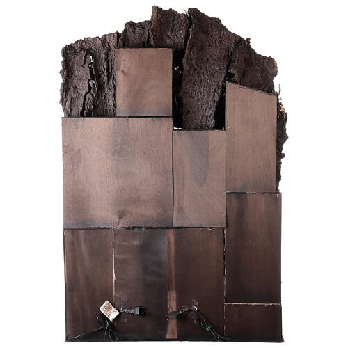 Aldeia com estábulo e fonte para presépio napolitano com figuras de altura média 24-30 cm, medidas: 135x40x60 cm 9