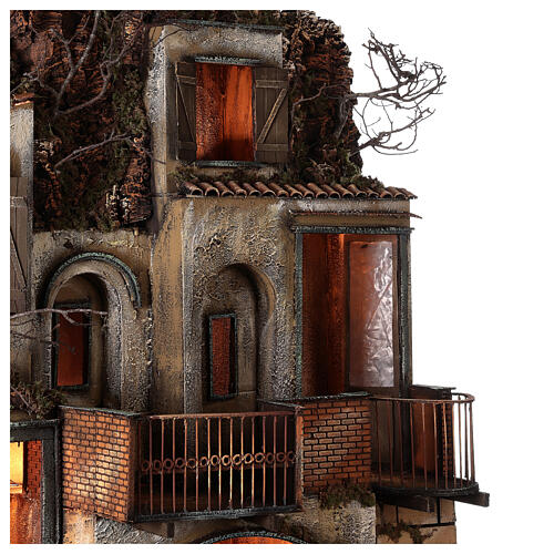 Village with stable and fountain 135x40x60 cm Neapolitan Nativity Scene with 24-30 cm figurines 8