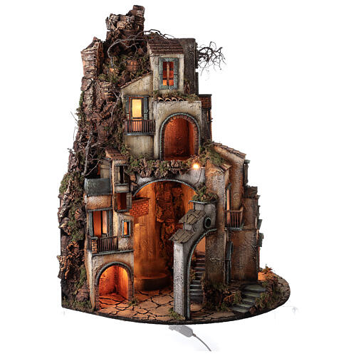 Wioska, młyn 180 stopni, 115x80x60 cm, szopka 10-13 cm 3