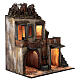 Farmhouse with balcony and electric fountain 80x70x50 cm for Neapolitan Nativity Scene with 14 cm figurines s4
