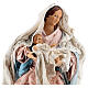 Virgem Maria com Menino Jesus imagem terracota para presépio napolitano com figuras de altura média 50 cm s2