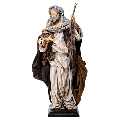 Saint Joseph statue terre cuite crèche 50 cm crèche napolitaine 1