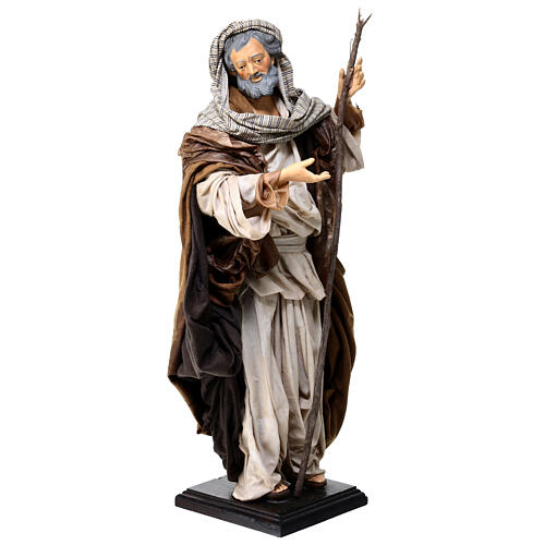 Saint Joseph statue terre cuite crèche 50 cm crèche napolitaine 2