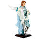 Blonde angel, Neapolitan nativity 45 cm terracotta cloth pedestal s4