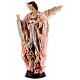 Engel braunhaarig Holzsockel Terrakotta für neapolitanische 45 cm Krippe s5