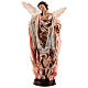 Moor angel on wood pedestal 45 cm terracotta Neapolitan Nativity Scene s1