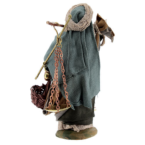 Man with scales figurine, 10 cm Neapolitan Nativity 4