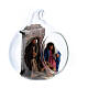 Holy Family in glass ball 6 cm Neapolitan Nativity Scene s3