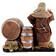 Drunkard with barrels and bottles Neapolitan nativity 13 cm s5