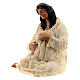 Woman in labour Neapolitan terracotta nativity scene 10 cm s2