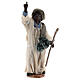 Young Moor figure pointing Neapolitan nativity 15 cm s1