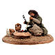 Man with fire 10 cm figurine Neapolitan Nativity Scene s1