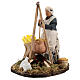 Polentaia woman with corncobs 15 cm figurine Neapolitan Nativity s1