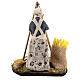 Polentaia woman with corncobs 15 cm figurine Neapolitan Nativity s5
