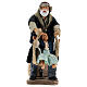 Animated man playing with girl 14 cm Neapolitan nativity s1