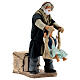Animated man playing with girl 14 cm Neapolitan nativity s3