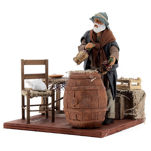 Pijak w tawernie, ruchoma figurka do neapolitańskiej szopki, 14 cm 2