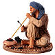 Man blowing a fire figurine 30 cm Neapolitan nativity s2